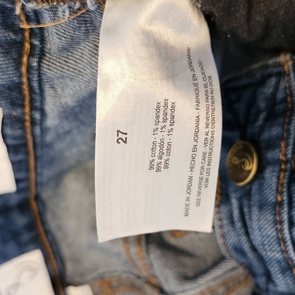 Sam Edelman high rise slim straight size 27 good condition denim jeans - Picture 8 of 9
